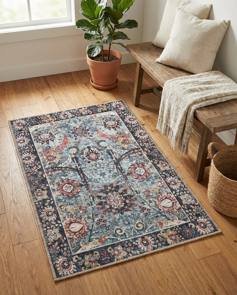 Heritage Elegance Collection Area Rug -  Topkapi Rectangle Vintage Green  lifestyle 55