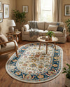 Adriana Terrace Collection Area Rug -  Positano (Multi) Oval Multi  lifestyle 22