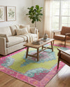 Heritage Elegance Collection Area Rug -  Winterthur (Green) Rectangle Green  lifestyle 13