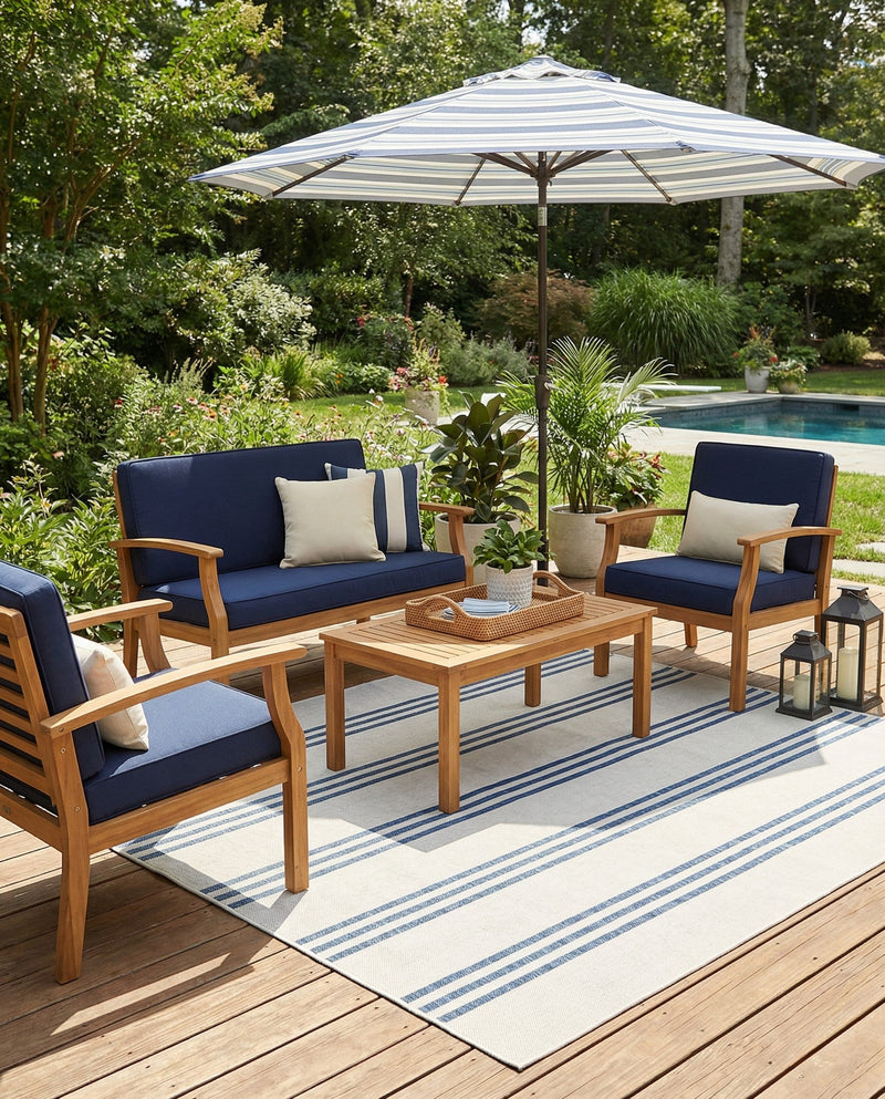 Urban Oasis Rugs Collection Area Rug -  District (Ivory) Square Ivory  lifestyle 45