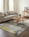 Chromatic Oasis Collection Area Rug -  Prism Rectangle Gray  lifestyle 12