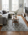 Trellis Mosaic Collection Area Rug -  Pergolatown (Light Gray) Rectangle Light Gray  lifestyle 12