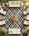 Urban Oasis Rugs Collection Area Rug -  Highrise (Charcoal Gray) Square Charcoal Gray  lifestyle 63