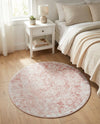 Cambridge Classics Collection Area Rug -  Magdalene (Pink) Round Pink  lifestyle 73