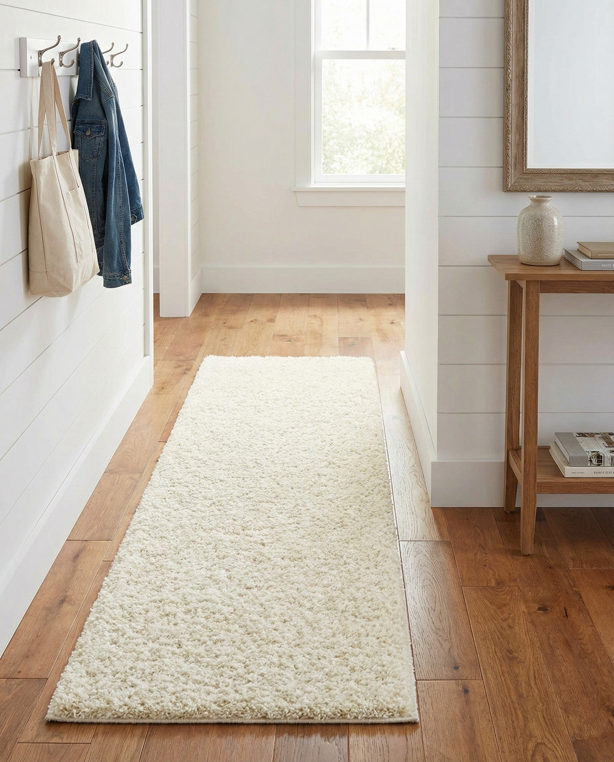 Plush Oasis Collection Area Rug - Serenity (Snow White) Runner Snow White  lifestyle 143