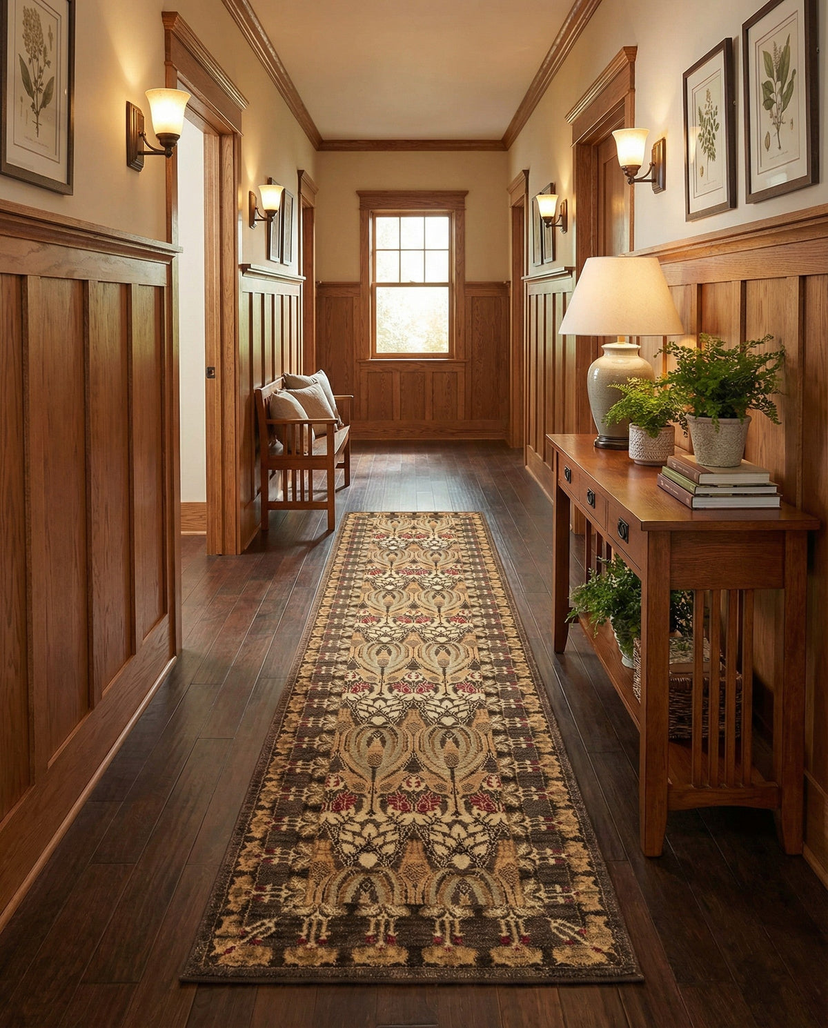 Chelsea Elegance Collection Area Rug -  Brompton (Brown) Runner Brown  lifestyle 133