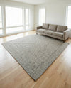 Highland Woven Jute Collection Area Rug - Glenmore (Gray) Square Gray  lifestyle 63