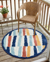 Caribbean Terrace Collection Area Rug -  Jamaica Round Ivory  lifestyle 44