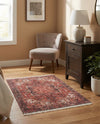 Bazaar Chic Collection Area Rug -  Essaouira Rectangle Rust Red  lifestyle 7