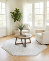 Cambridge Classics Collection Area Rug -  Magdalene (Ivory) Octagon Ivory  lifestyle 36