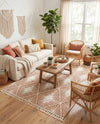 Sahara Chic Collection Area Rug - Marrakech Rectangle Rust Red  lifestyle 17