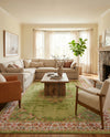 Geneva Terrace Collection Area Rug -  Yverdon Rectangle Green  lifestyle 18