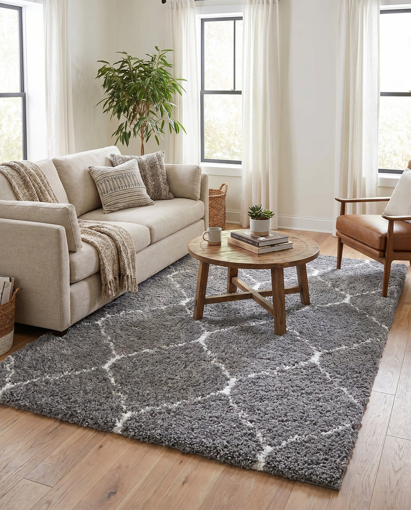 Casablanca Comfort Collection Area Rug -  Medina Rectangle Gray  lifestyle 42