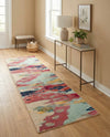 Marrakesh Elegance Collection Area Rug -  Skhirat Runner Pink  lifestyle 80