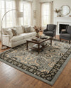Tabriz Tapestry Collection Area Rug - Sahand (Dark Gray) Rectangle Dark Gray  lifestyle 10
