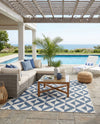 Urban Oasis Rugs Collection Area Rug -  Highrise (Blue) Rectangle Blue  lifestyle 8