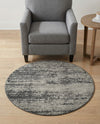 Studio Haven Collection Area Rug -  Gallery (Dark Gray) Round Dark Gray  lifestyle 82