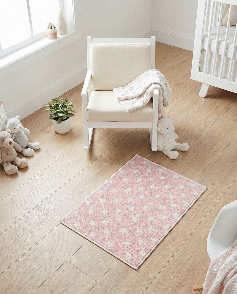 Wonder Tykes Collection Area Rug -  Mosaic Rectangle Pink  lifestyle 14