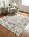 Georgetown Rugs Collection Area Rug - Dupont (White) Square White  lifestyle 50