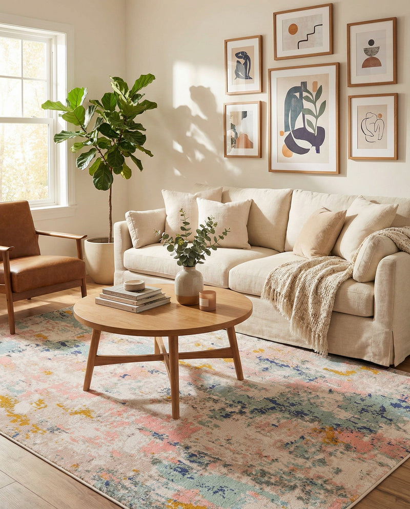 Lagoon Oasis Collection Area Rug -  Seagrass Rectangle Multi  lifestyle 14
