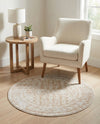 Cambridge Classics Collection Area Rug - Trinity (Beige) Round Beige  lifestyle 70