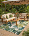 Seaside Blooms Collection Area Rug -  Ivy Rectangle Green  lifestyle 12
