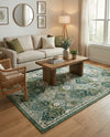 Brighton Terrace Collection Area Rug -  Rottingdean (Green) Rectangle Green  lifestyle 16