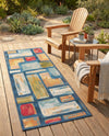 Urban Terrace Collection Area Rug -  Portico Runner Multi  lifestyle 38