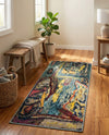 Autumnal Tapestry Collection Area Rug - Harvestville Runner Multi  lifestyle 63