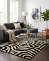 Savannah Sojourn Collection Area Rug -  Kilimanjaro Rectangle Black  lifestyle 7