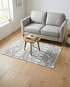 Marrakesh Lattice Collection Area Rug - Casablanca (Ivory Black) Rectangle Ivory Black  lifestyle 18