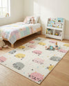 Wonder Tykes Collection Area Rug -  Dazzle Rectangle Ivory  lifestyle 5