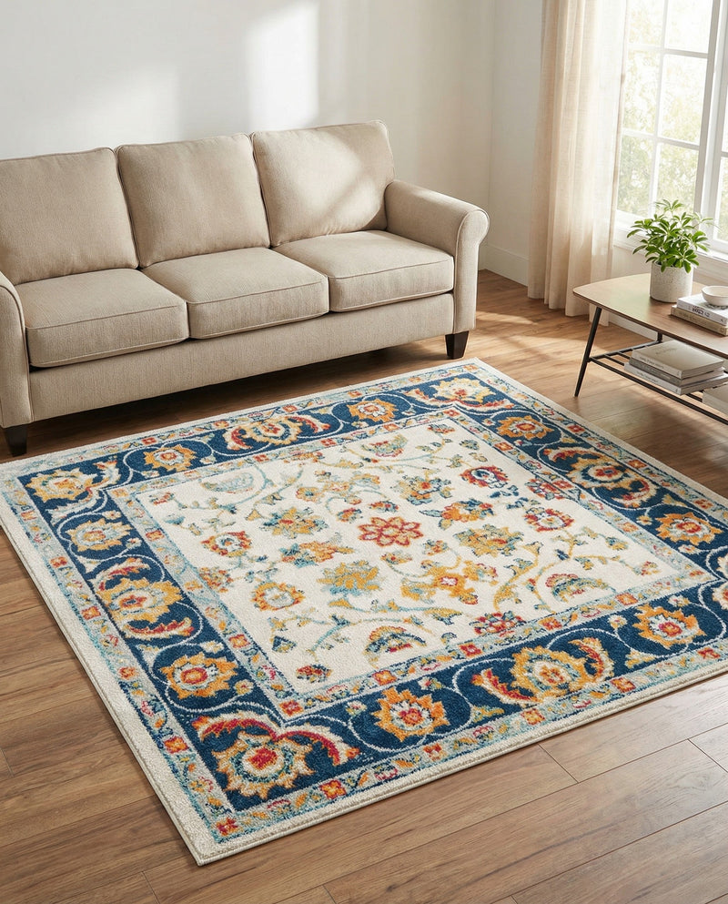 Adriana Terrace Collection Area Rug -  Positano (Multi) Square Multi  lifestyle 20