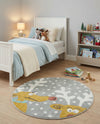 Wonder Tykes Collection Area Rug -  Mystic Round Gray  lifestyle 40