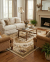 Versailles Elegance Collection Area Rug -  Louveciennes (Cream) Rectangle Cream  lifestyle 8