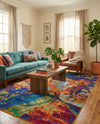 Caribbean Cove Collection Area Rug -  Bequia Rectangle Multi  lifestyle 25