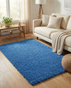 Plush Oasis Collection Area Rug - Serenity (Periwinkle Blue) Rectangle Periwinkle Blue  lifestyle 10