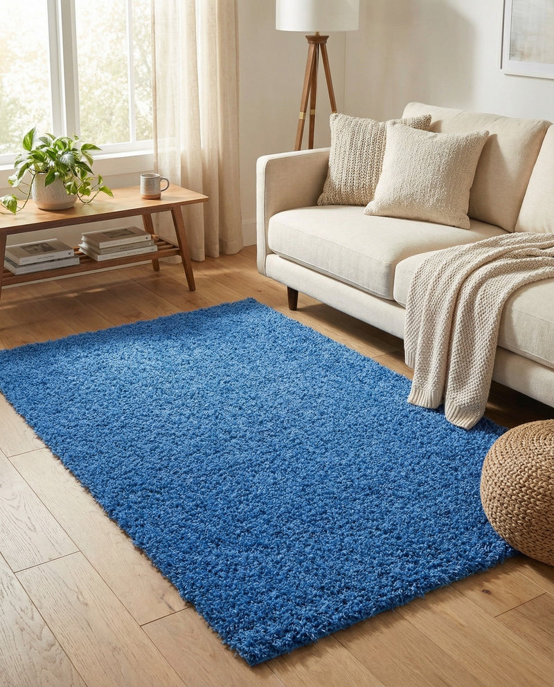Plush Oasis Collection Area Rug - Serenity (Periwinkle Blue) Rectangle Periwinkle Blue  lifestyle 10