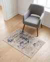 Coastal Manor Collection Area Rug -  Dunes Rectangle Dark Blue  lifestyle 14