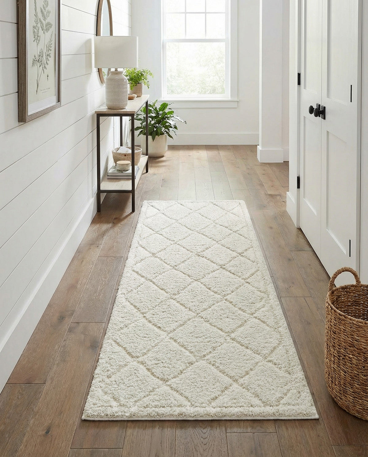 Trellis Haven Collection Area Rug - Havenwood Runner Ivory  lifestyle 111