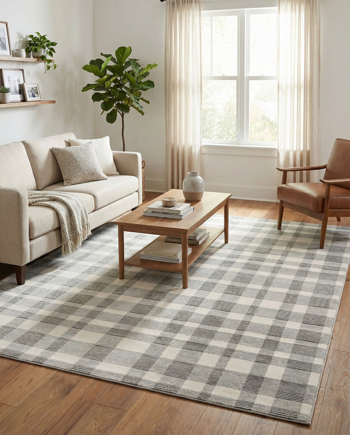 Haven Tapestry Collection Area Rug -  SereneCove Rectangle Slate Gray  lifestyle 12