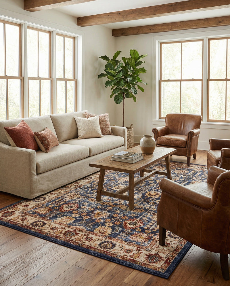 Eden Oasis Collection Area Rug -  Haven Rectangle Light Blue  lifestyle 16