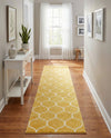 Trellis Mosaic Collection Area Rug -  Pergolatown (Yellow) Runner Yellow  lifestyle 51
