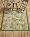 Seaside Blooms Collection Area Rug -  Verdant Square Green  lifestyle 37