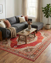 Caribbean Breeze Collection Area Rug -  Windward Rectangle Red  lifestyle 52
