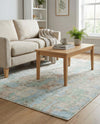 Lagoon Oasis Collection Area Rug -  Seagrass Rectangle Teal  lifestyle 32