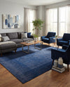 Soho Elegance Collection Area Rug - Chelsea (Navy Blue) Rectangle Navy Blue  lifestyle 15