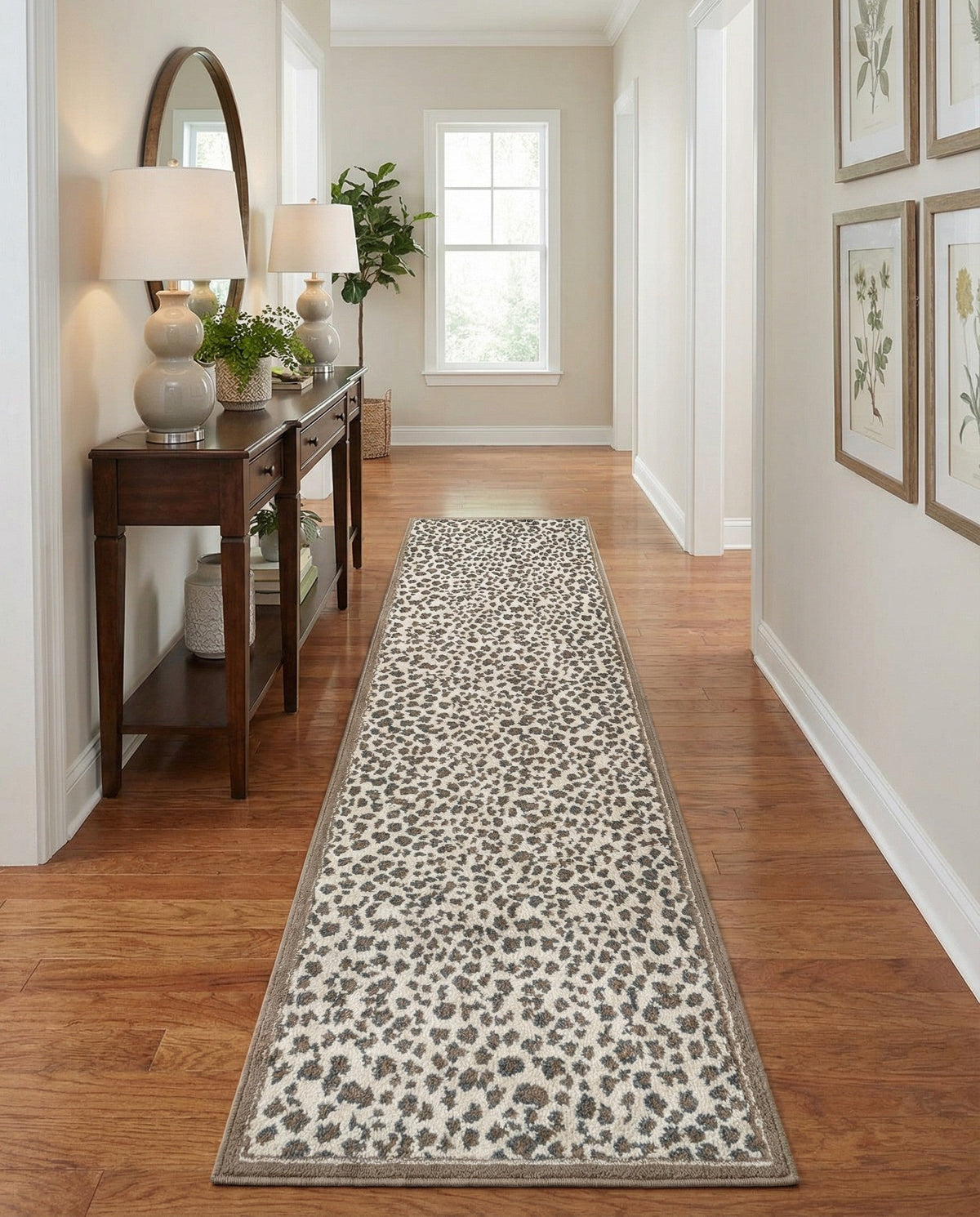 Savannah Sojourn Collection Area Rug - Serengeti Runner Brown  lifestyle 172