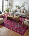 Caribbean Cove Collection Area Rug -  Tobago Rectangle Pink  lifestyle 29