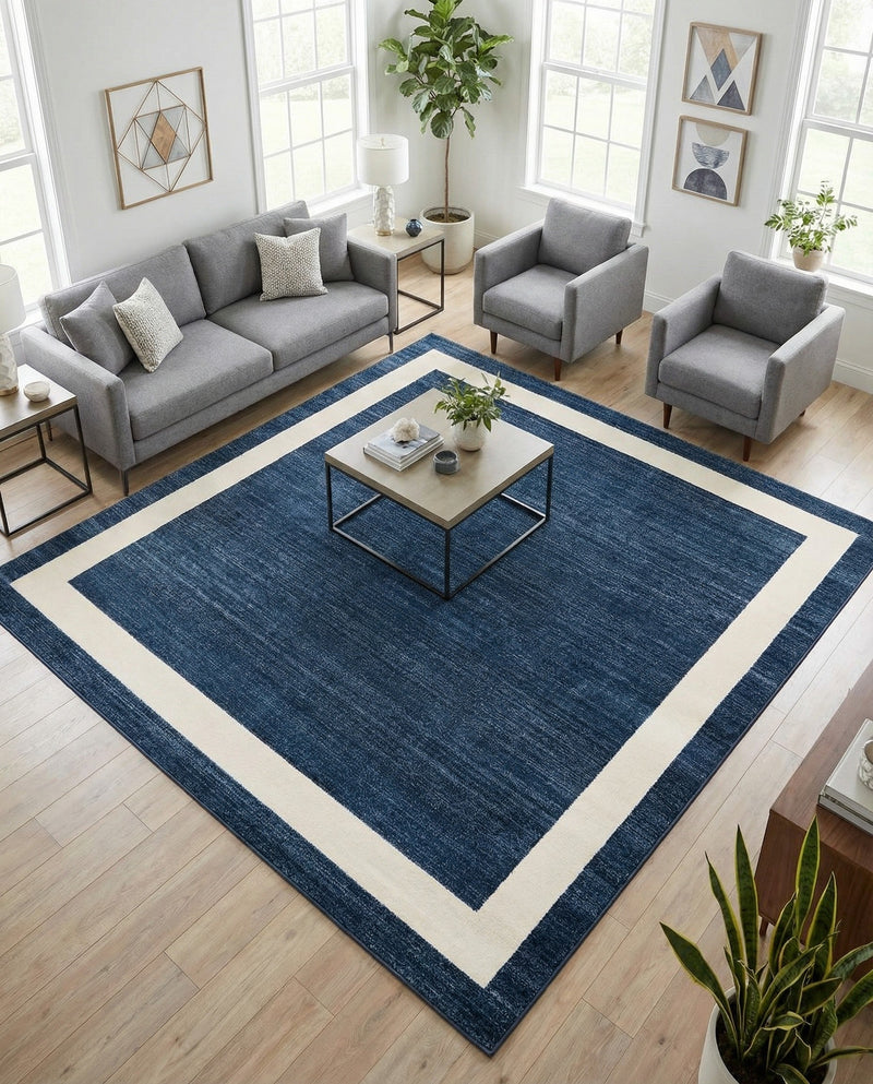 Studio Haven Collection Area Rug -  Alcove (Navy Blue) Square Navy Blue  lifestyle 58
